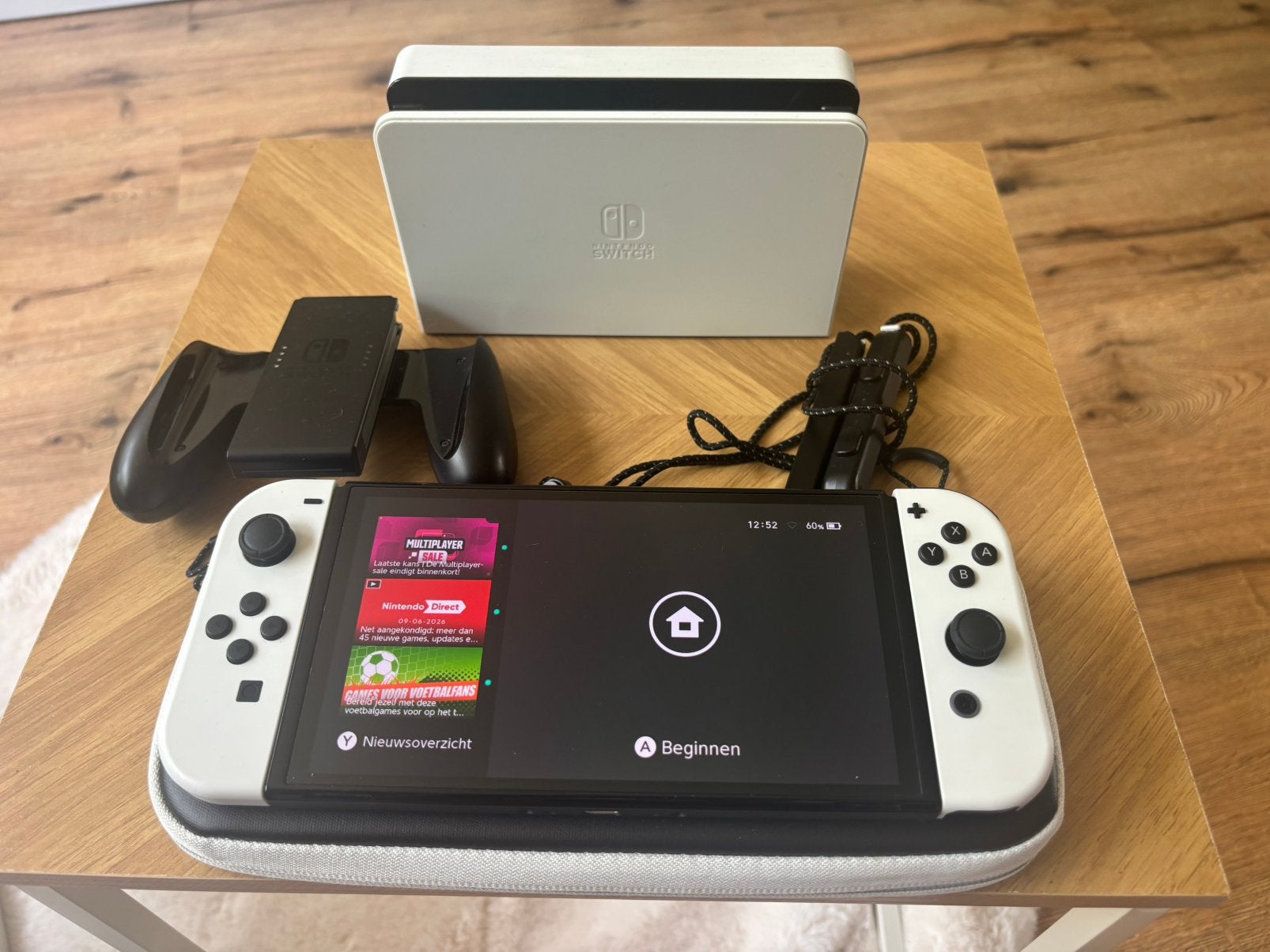 Nintendo Switch OLED (Als Nieuw, Compleet) Te Koop, Spelcomputers en Games, Spelcomputers | Nintendo Switch, Ophalen of Verzenden