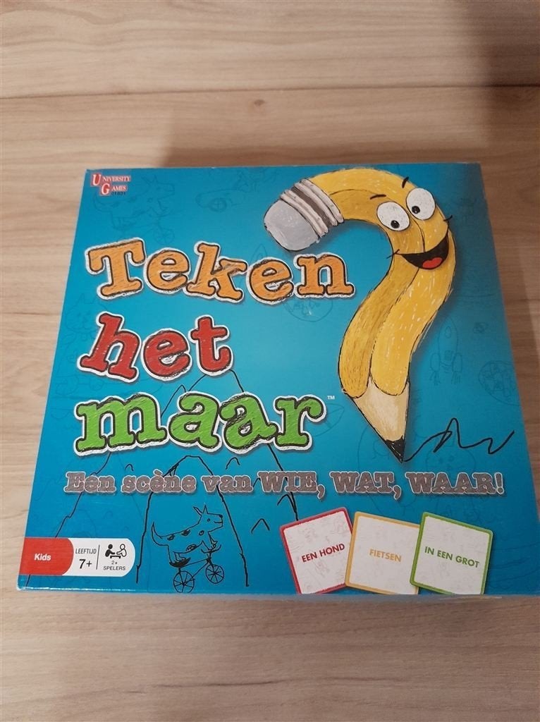 Teken het maar - s1682, Hobby en Vrije tijd, Gezelschapsspellen | Bordspellen, Verzenden, Zo goed als nieuw