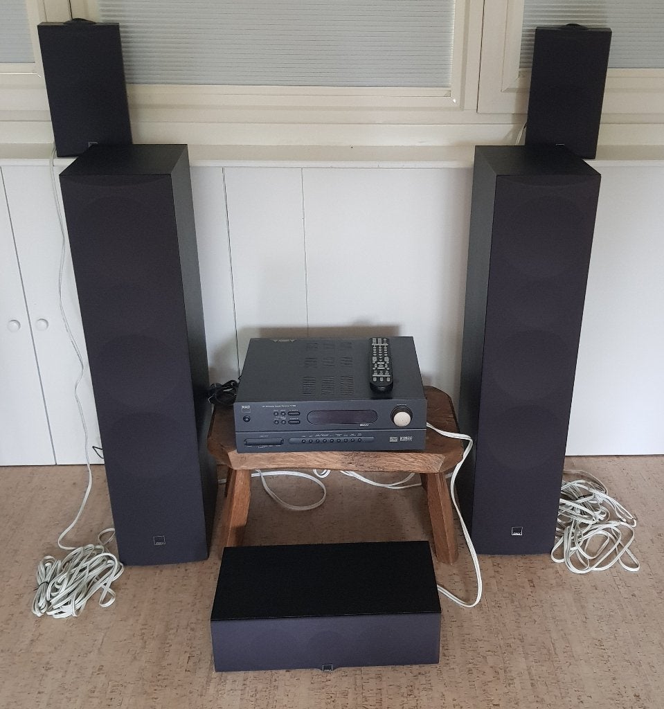 NAD versterker met 5-delige Dali speakerset, Gebruikt, 60 tot 120 watt, Ophalen, Overige merken