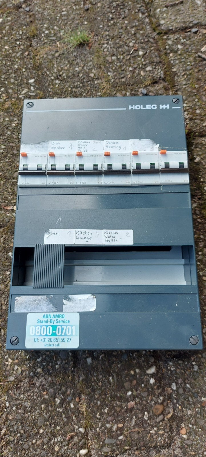 Holec groepenkast incl 5 aardlekautomaat, Ophalen, Gebruikt, Overige typen