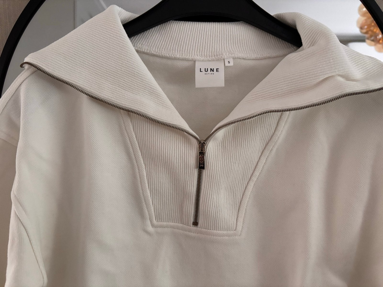 Lune Active sweater met rits, maat S zo goed als nieuw, Ophalen of Verzenden, Zo goed als nieuw, Maat 36 (S), Wit