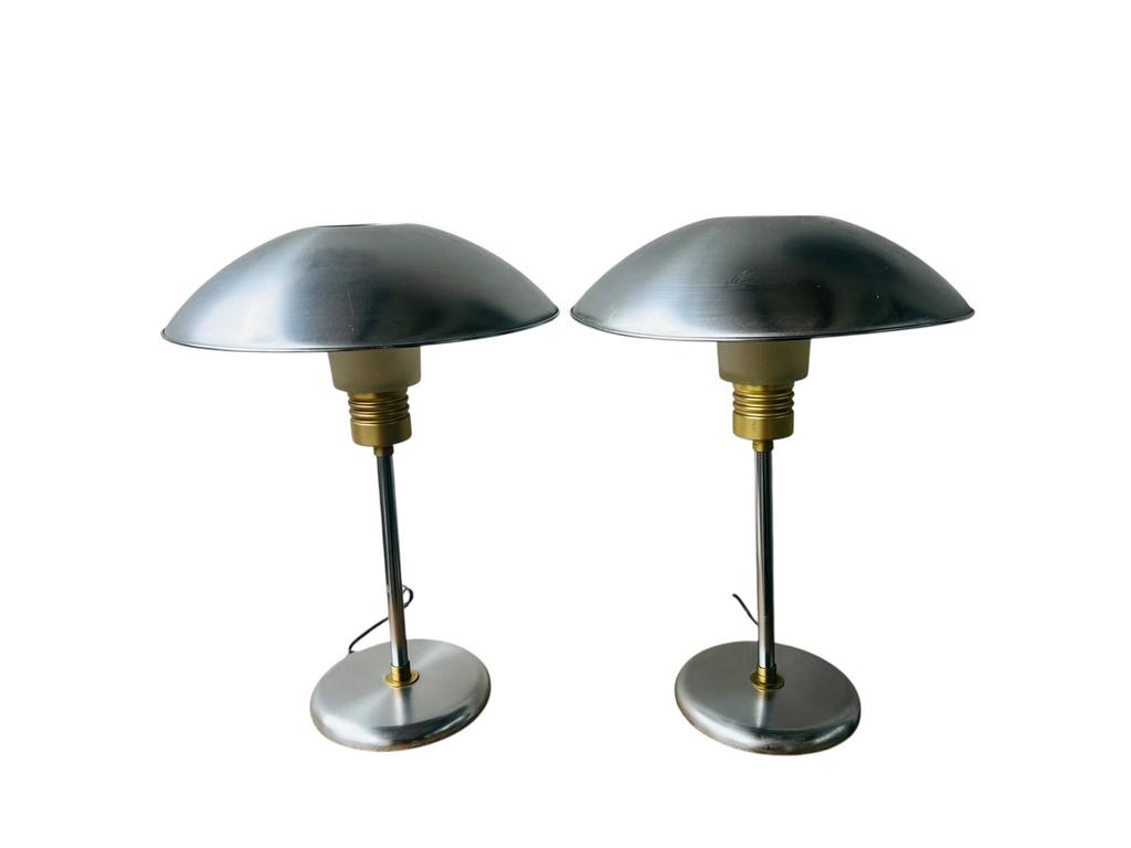 Set van 2 ikea vintage ufo tafellampen mushroom lampen, Ophalen of Verzenden, Metaal, Minder dan 50 cm, Gebruikt