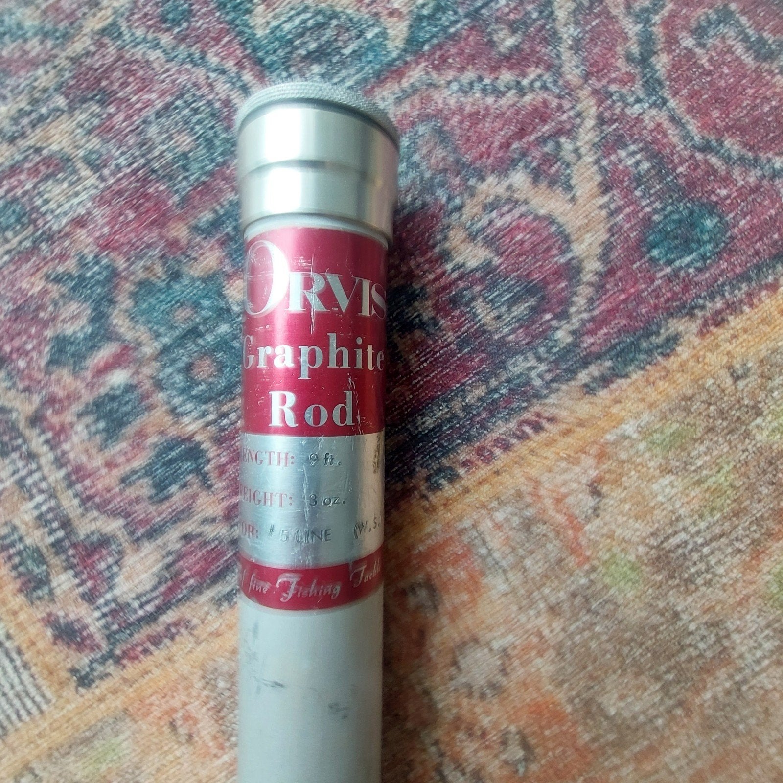 Orvis Aluminium Vlieghengelkoker voor 9ft hengel, Ophalen of Verzenden, Zo goed als nieuw, Overige typen