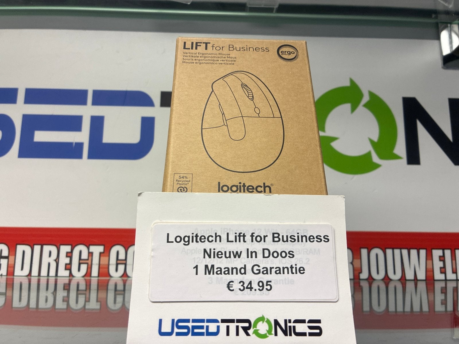 Logitech Lift for Business Ergonomische Muis Nieuw, Computers en Software, Rechtshandig, Muis, Ergonomisch, Nieuw