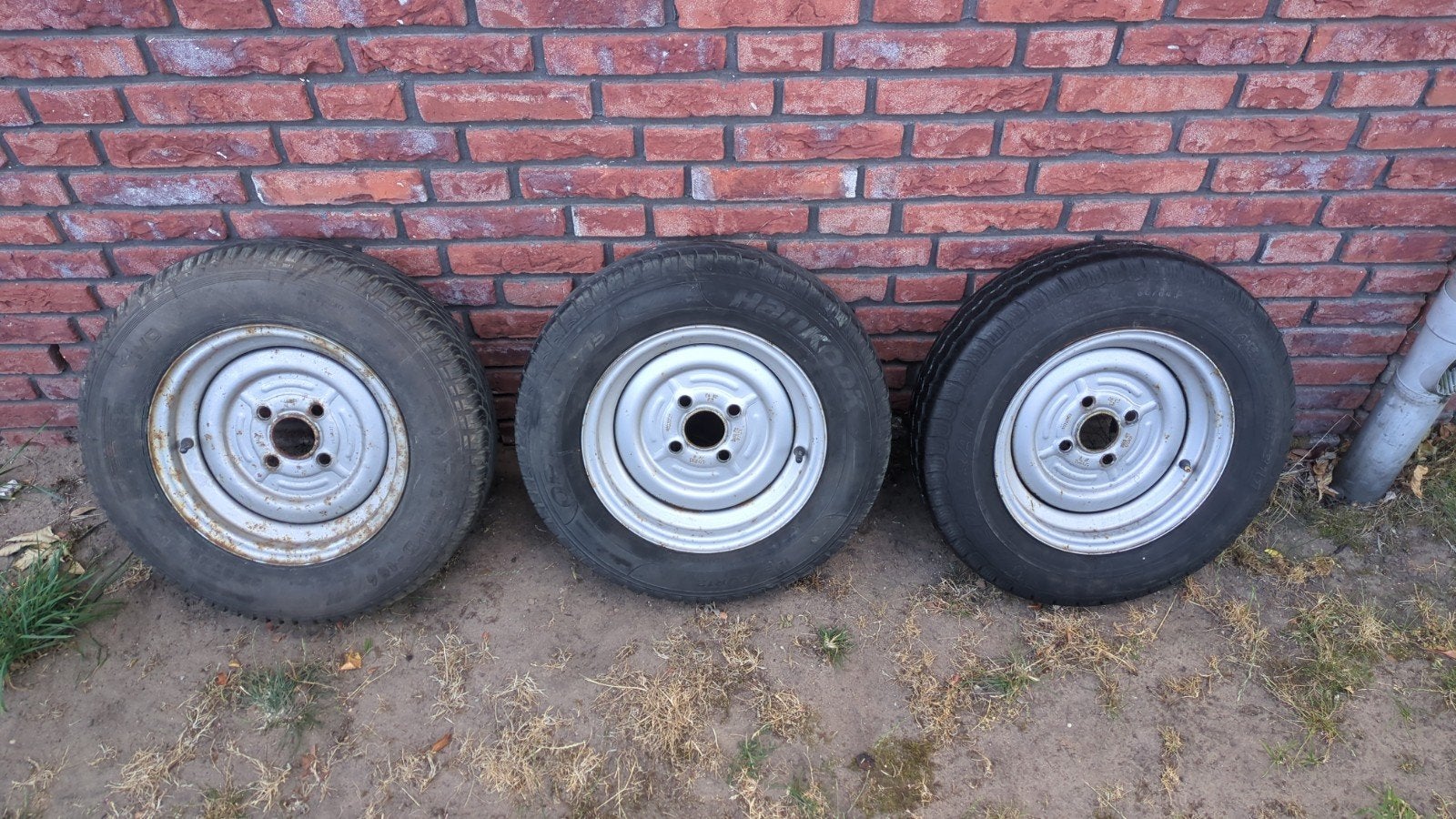 Complete wielenset 4x100mm, as 60mm, R12, Fietsen en Brommers, Fietsonderdelen, Gebruikt, Ophalen