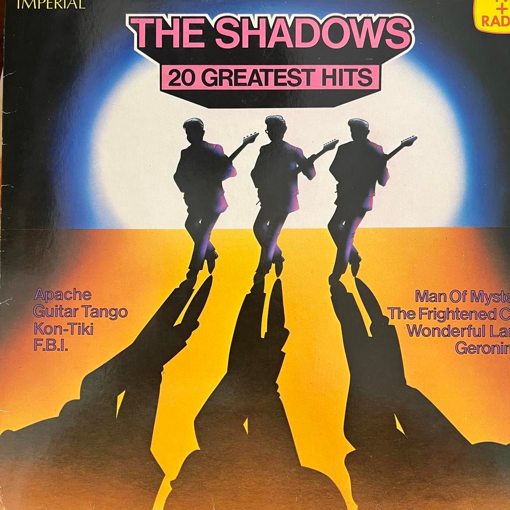 The Shadows - 20 Greatest Hits LP (Imperial), Cd's en Dvd's, Vinyl | Pop, Ophalen of Verzenden, 1970 - 1979, Gebruikt, 12 inch