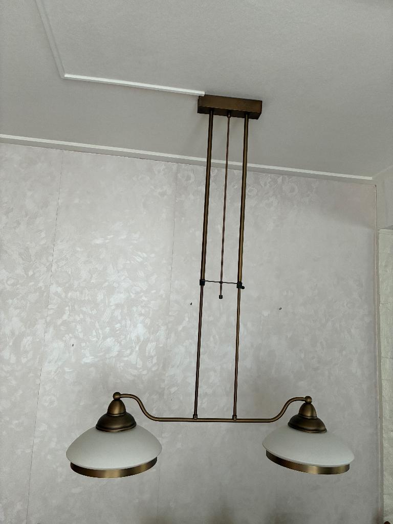 Hanglamp., Huis en Inrichting, Lampen | Hanglampen, Ophalen, Gebruikt, Glas, 50 tot 75 cm