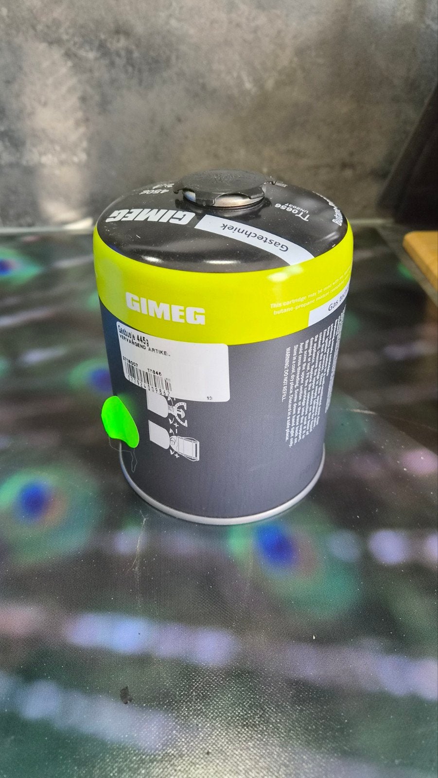 GIMEG 450g gasfles (VOL), Ophalen, Blauw