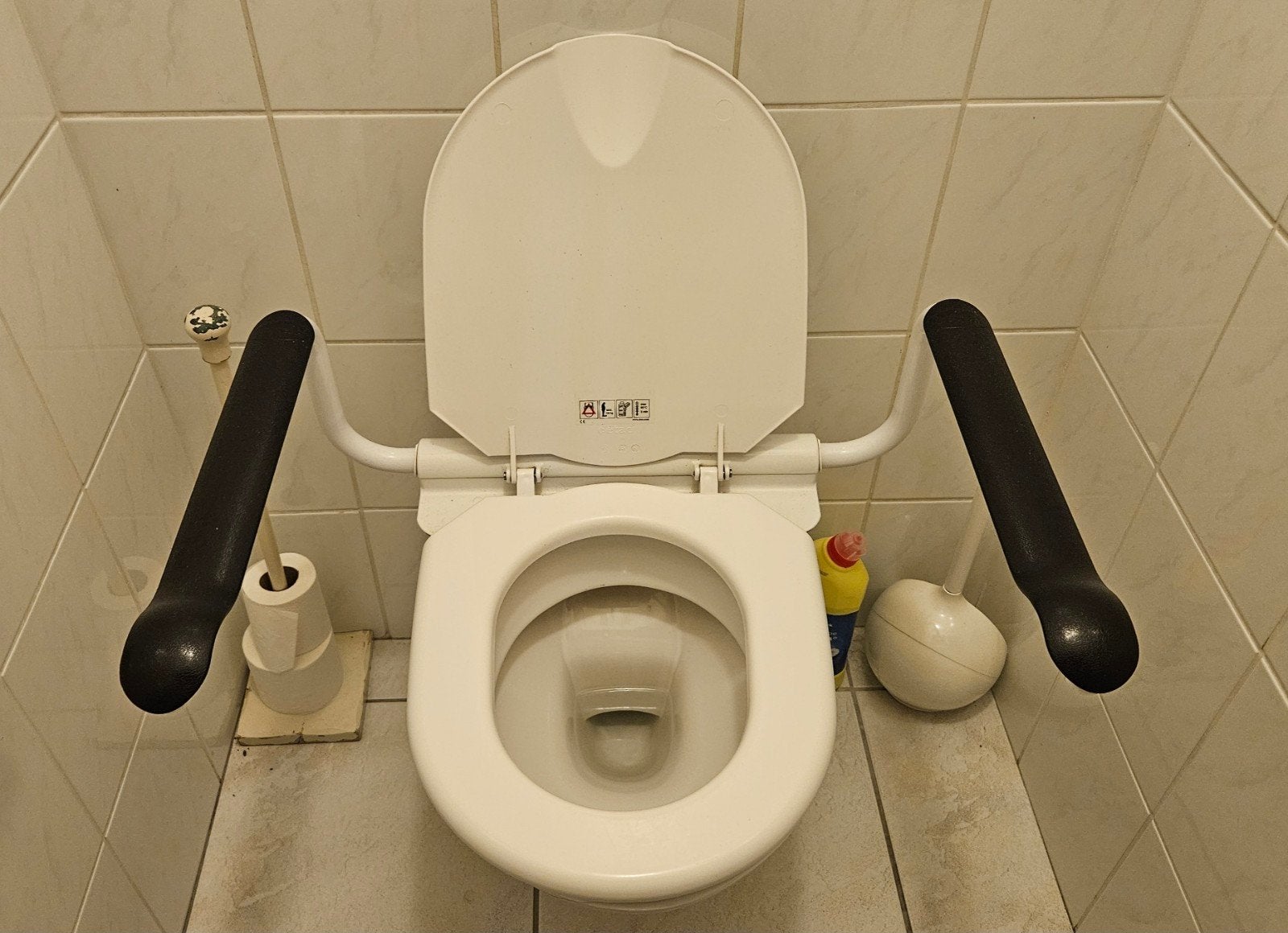 Etac Toilet beugels incl wc-bril - zonder boren - erg veilig, Ophalen of Verzenden, Zo goed als nieuw