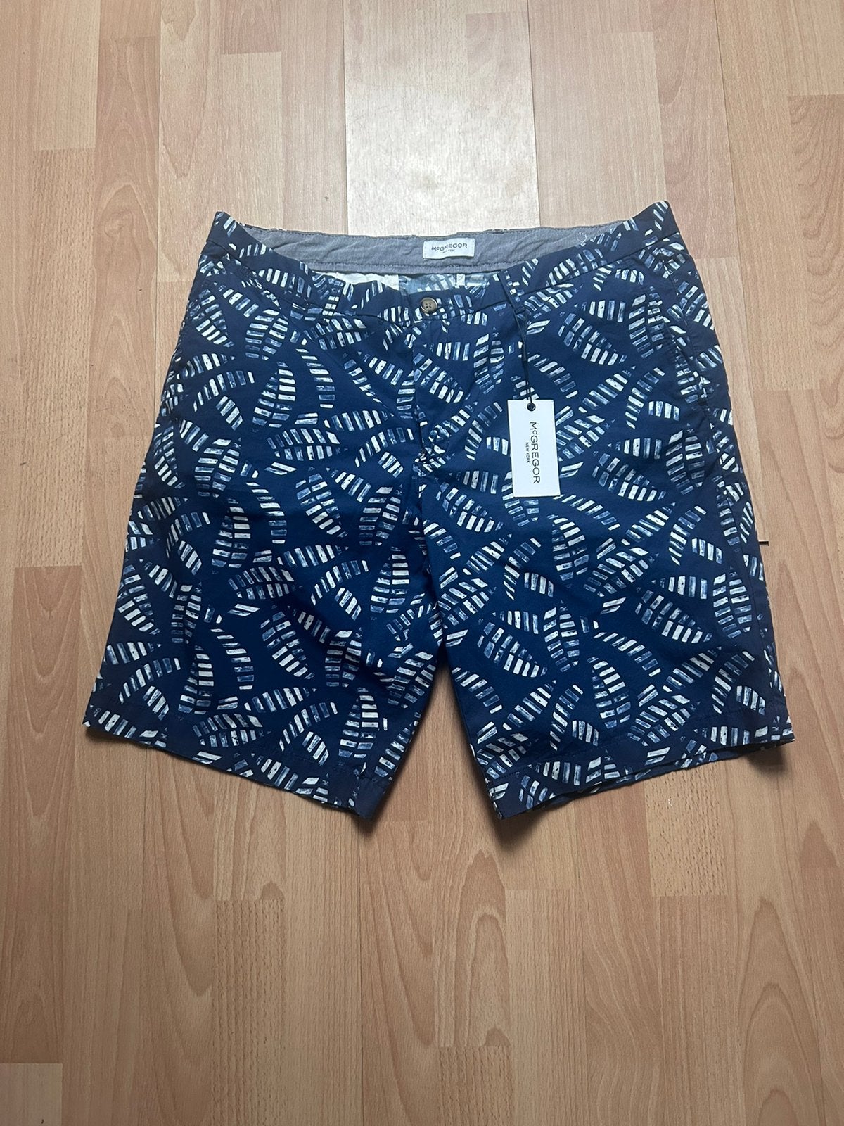 McGregor Stripe Leaf shorts (Nieuw), Kleding | Heren, Verzenden, Nieuw, Overige maten, Blauw