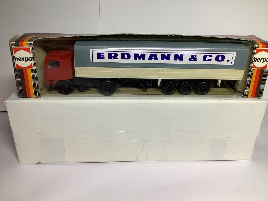 Herpa Vrachtwagen ERDMANN & CO. 1:87, Ophalen of Verzenden, Nieuw, Bus of Vrachtwagen, Herpa