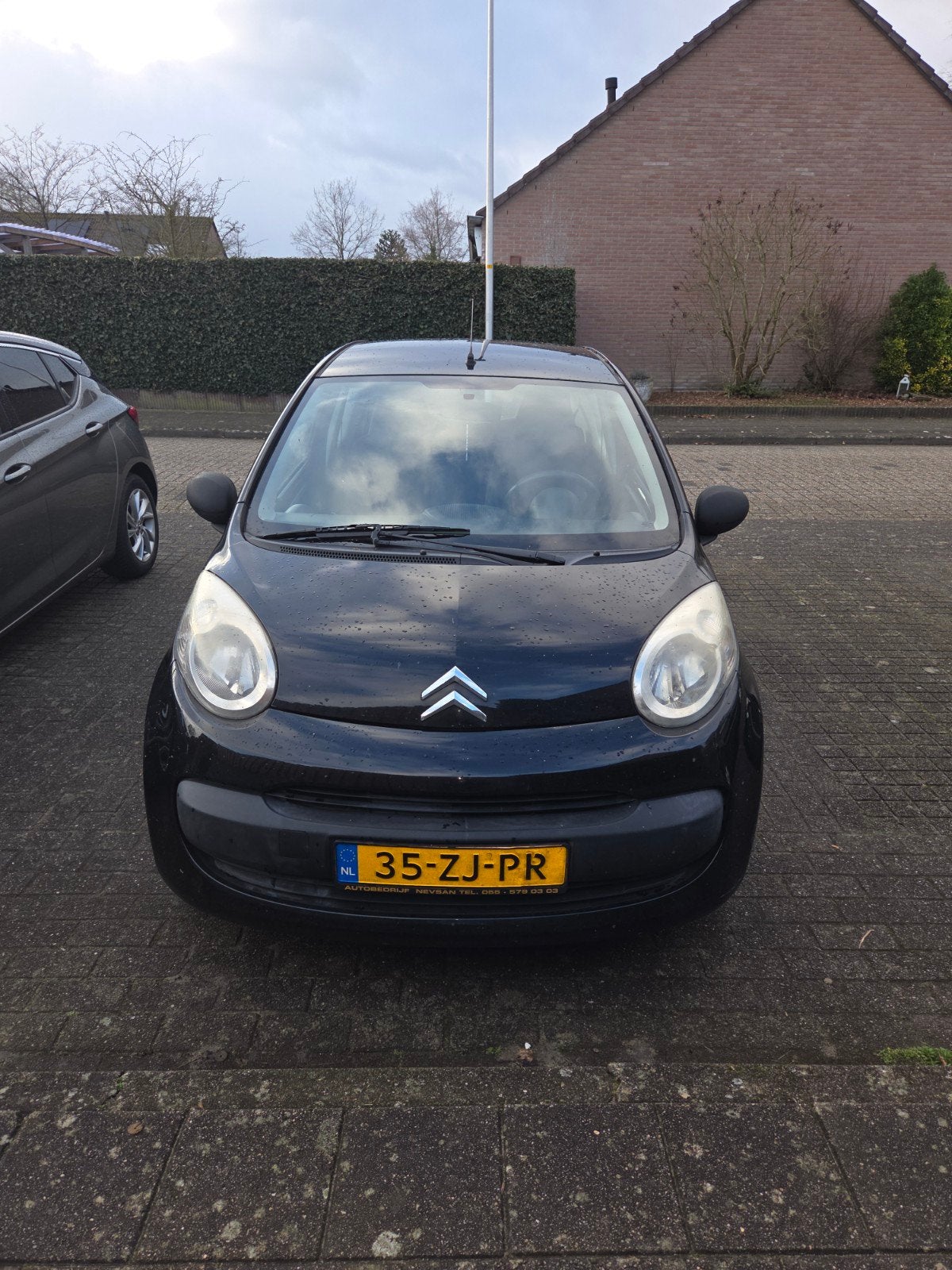Citroën C1 1.0 3-DRS 2008 Zwart 242.000 km, Auto's, Voorwielaandrijving, 4 stoelen, C1, Origineel Nederlands