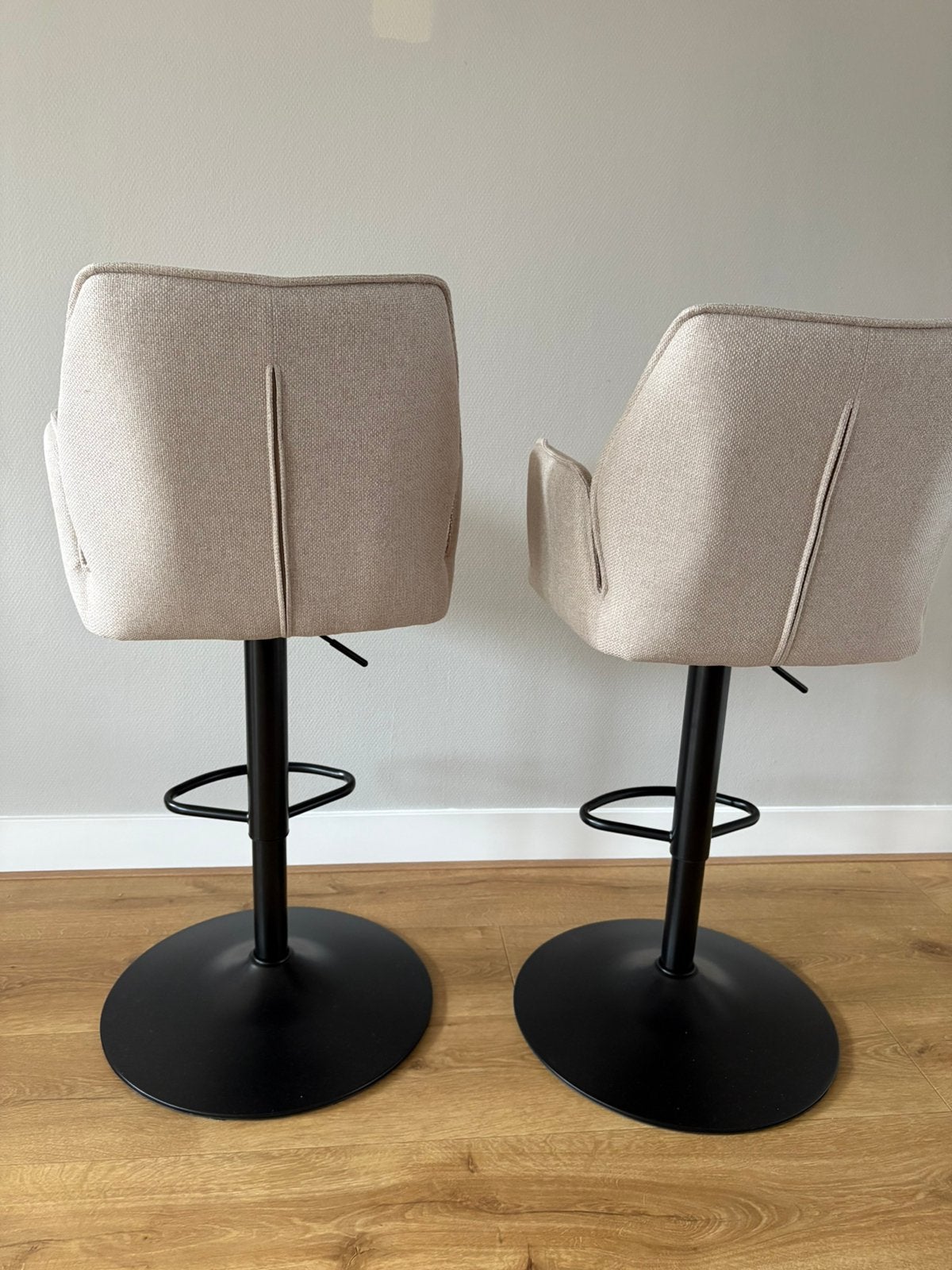 Barkruk Raffy - beige, 2 krukken, Ophalen of Verzenden, Zo goed als nieuw, 60 tot 90 cm