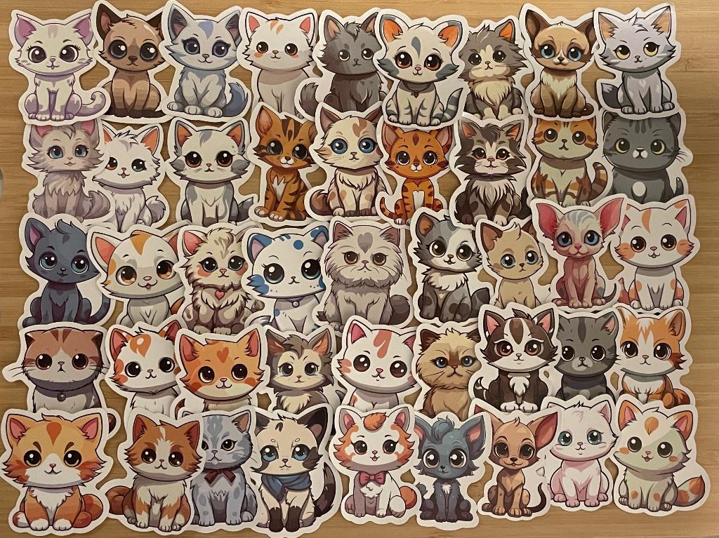 Katten stickers, Verzenden, Nieuw, Meerdere stickers