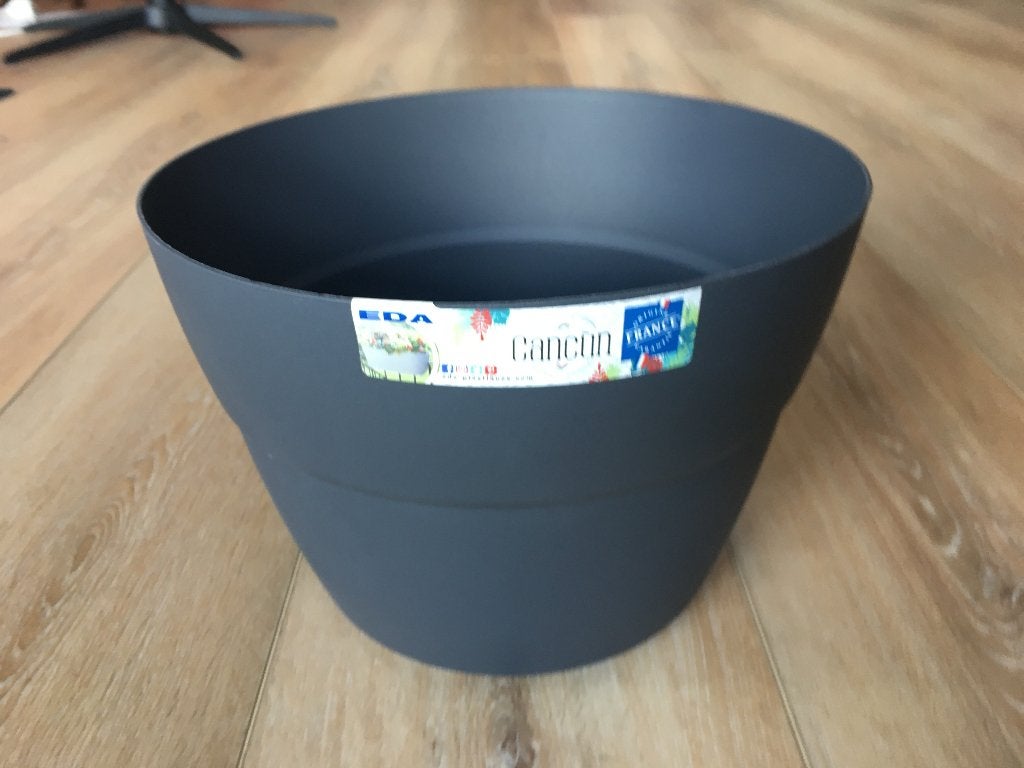2 Bloempotten hangpot balkon / bloembak 30 x 20,6cm NIEUW, Tuin en Terras, Bloempotten, 25 tot 40 cm, Kunststof, Rond, Nieuw