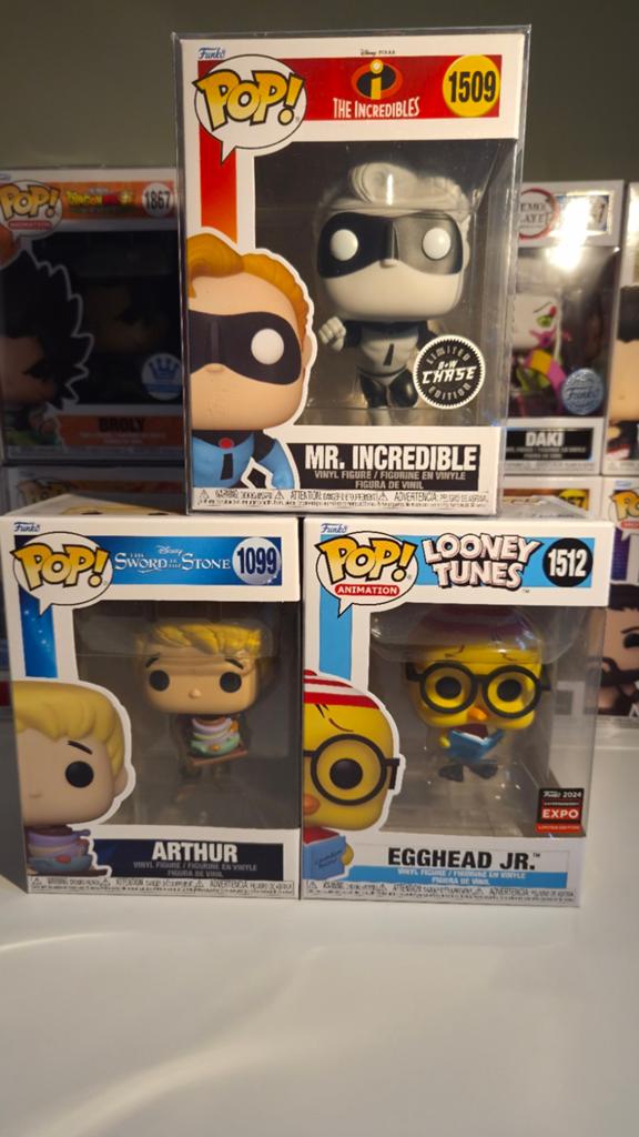 Funko Pop! Mr. Incredible Chase, Arthur, Egghead Jr., Ophalen of Verzenden, Zo goed als nieuw