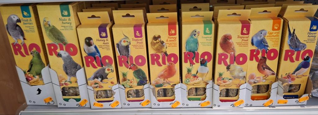 RIO Vogelbiscuit / Snackstaven voor vogels – Diverse smaken!, Ophalen of Verzenden, Vogel