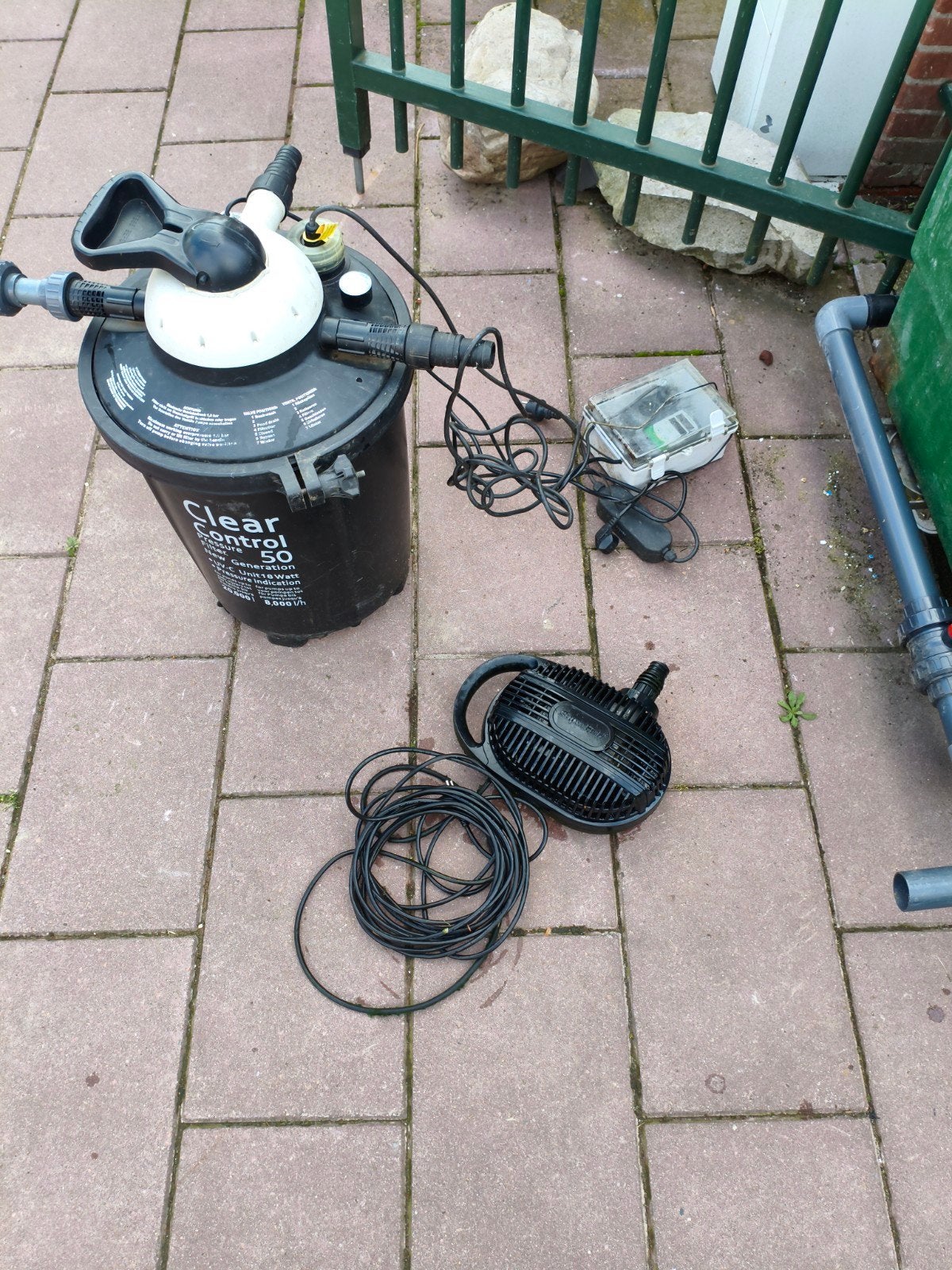 clear control 50 druk filter met uv en verwarming, Ophalen, Gebruikt, Vijverfilter