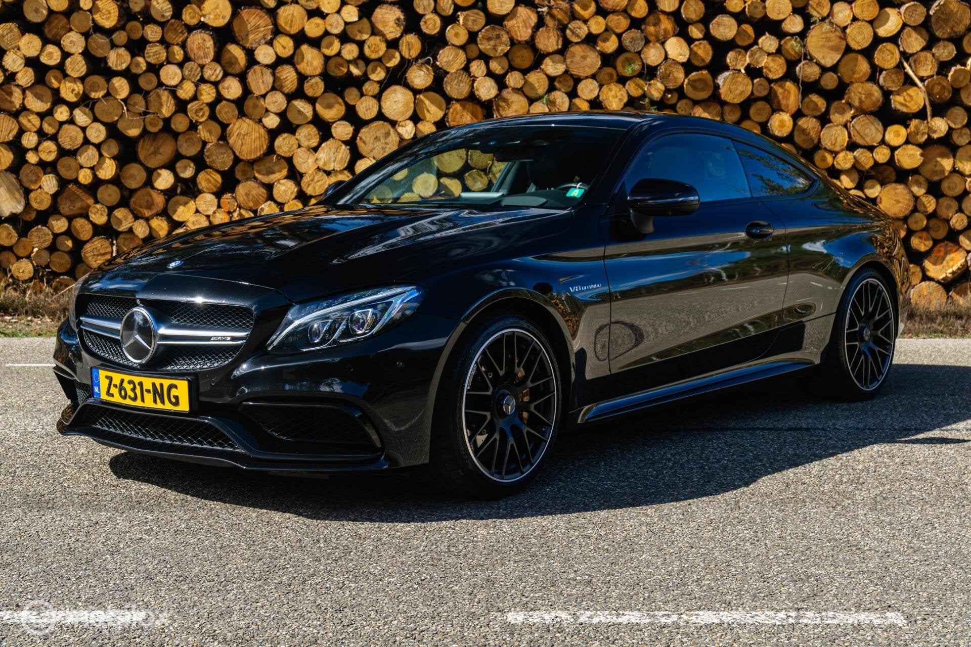 Mercedes Benz C63S amg Coupé PANO ACC PERF. UITLAAT, Dealer onderhouden, Achterwielaandrijving, 4 stoelen, Zwart