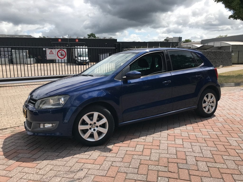 Volkswagen Polo 1.2 TSI 77KW DSG 2011, Stof, 40 €/maand, Zwart, 4 cilinders