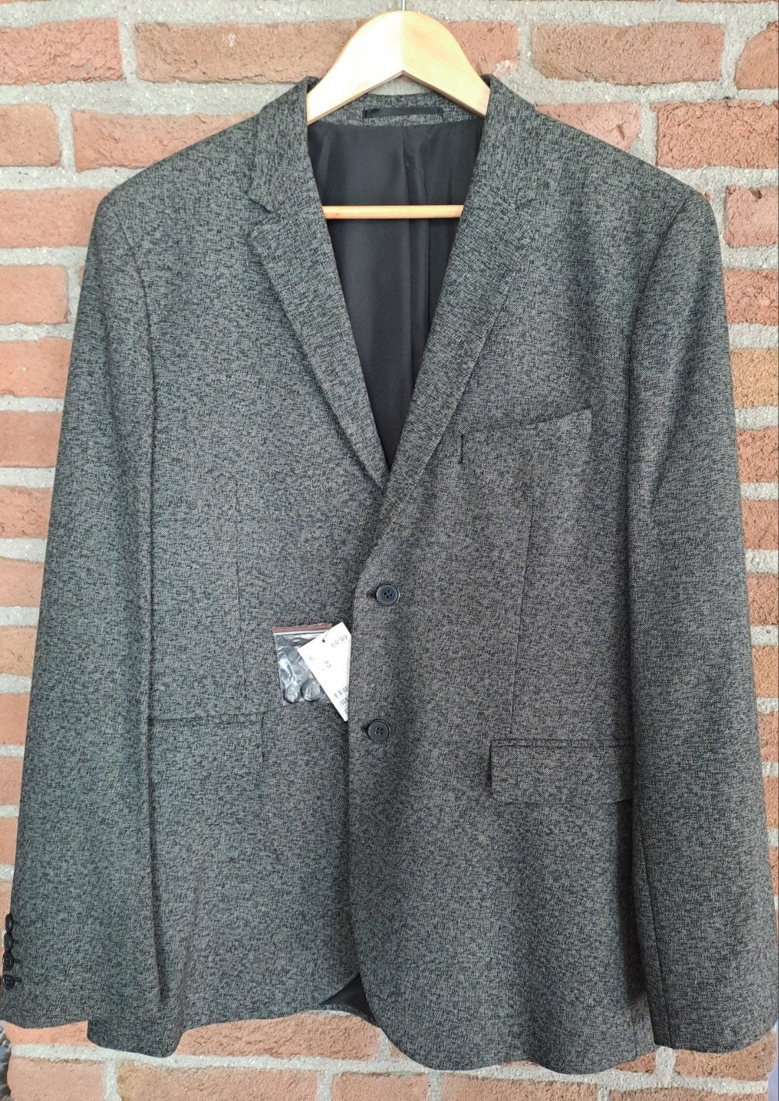 H&M heren colbert, maat 54, nieuw, Ophalen, Nieuw, Maat 52/54 (L), Blauw