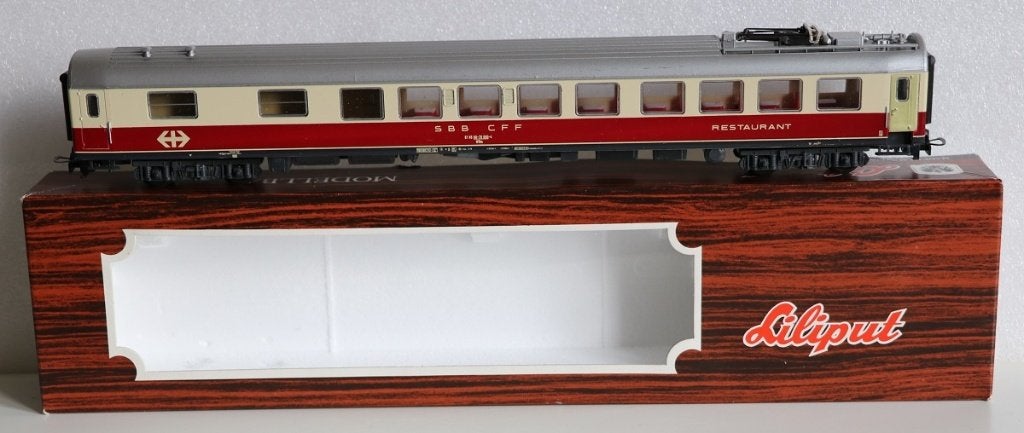 Liliput 88054 TEE restauratie rijtuig type WRm SBB CFF, Wisselstroom, Wagon, Ophalen of Verzenden, Zo goed als nieuw