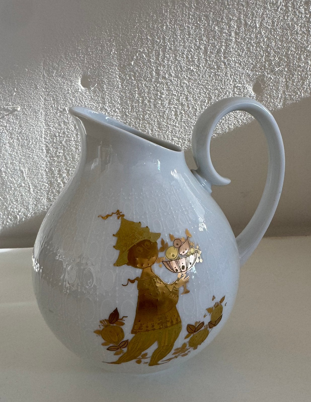 Vintage Rosenthal vaas/kan - Bjørn Wiinblad (18 cm), Ophalen of Verzenden, Zo goed als nieuw, Porselein