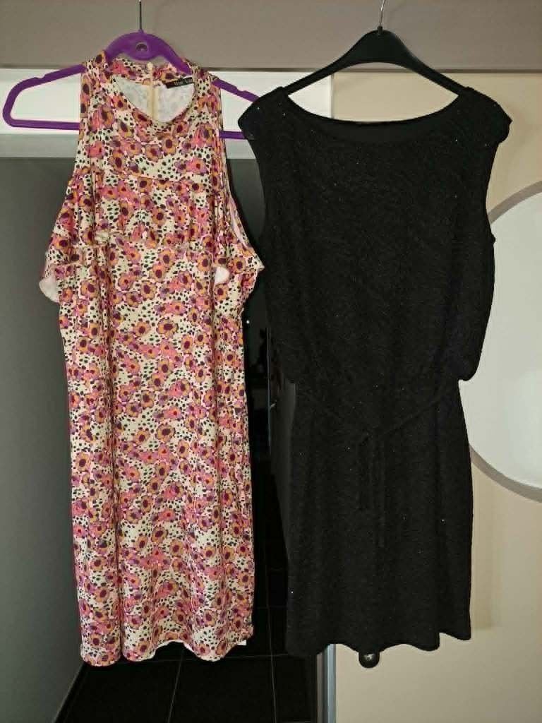 jurk, Marc Aurel, en/of Esprit, zomer, mt XL/42, Zwart, Maat 42/44 (L), Ophalen of Verzenden, Zo goed als nieuw