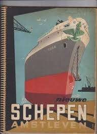 boek nieuwe schepen van amstelleven uit 1954, Verzamelen, Scheepvaart, Ophalen of Verzenden, Zo goed als nieuw, Boek of Tijdschrift