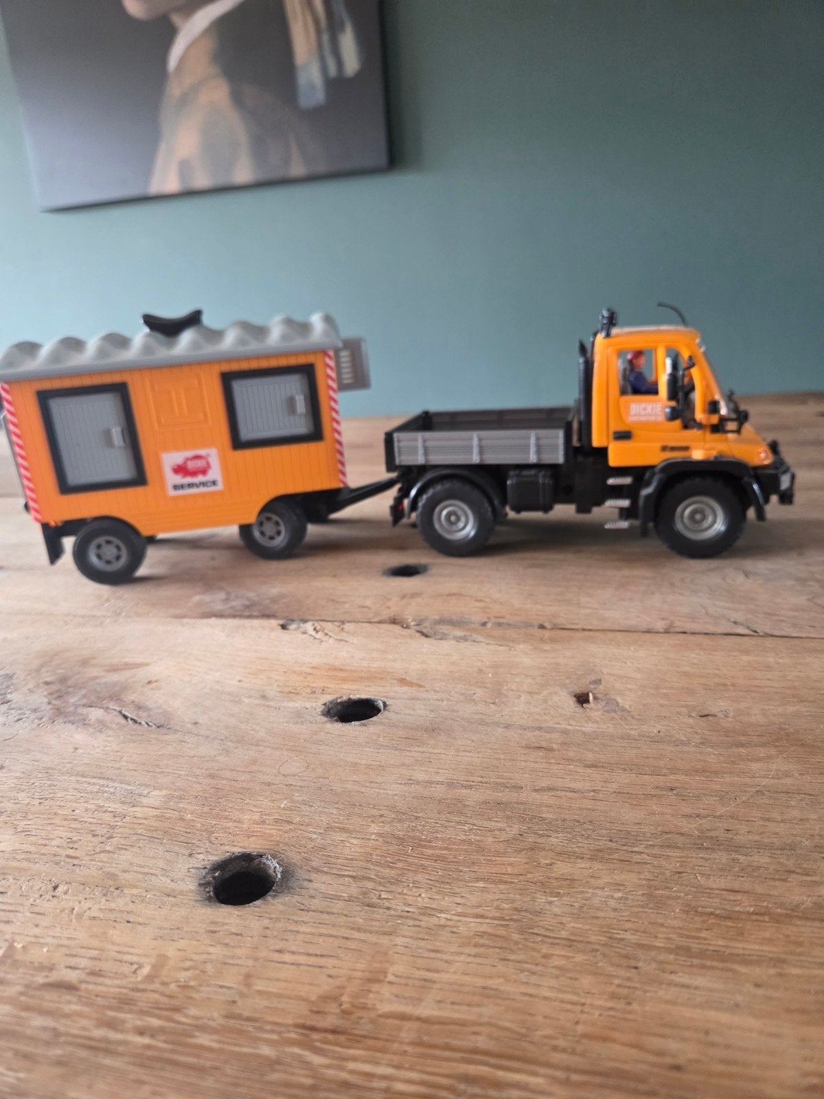 Bruder Unimog met servicewagen - Speelgoedvoertuig, Ophalen, Zo goed als nieuw