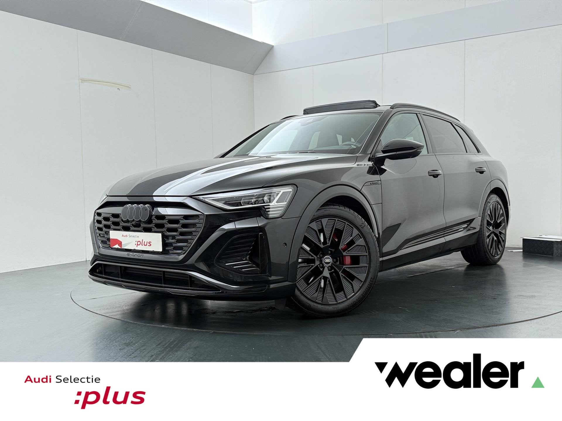 Audi Q8 e-tron 55 quattro S Edition Competition 115 kWh | 40, Auto's, Gebruikt, Met garantie (alle), Leder, Vierwielaandrijving