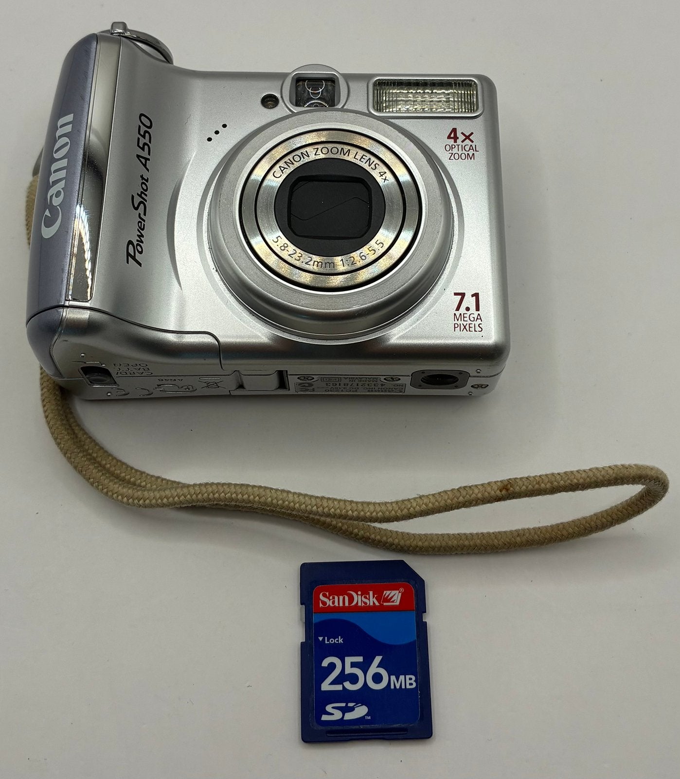 Canon PowerShot A550 - compact camera, Ophalen of Verzenden, Zo goed als nieuw