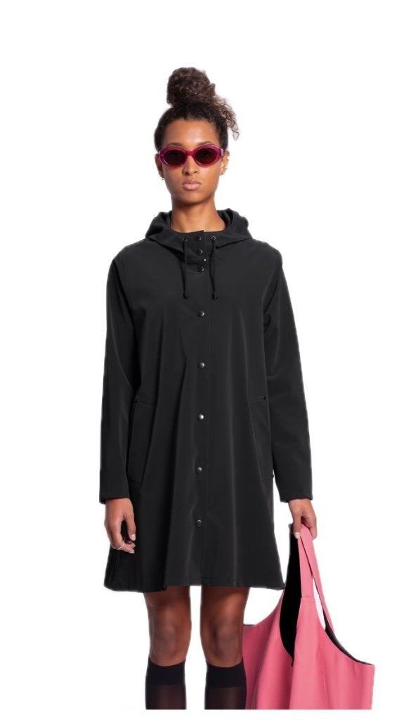 Stutterheim XS  moseback lightweight, ongedragen, mat zwart, Ophalen of Verzenden, Nieuw, Maat 34 (XS) of kleiner, Zwart
