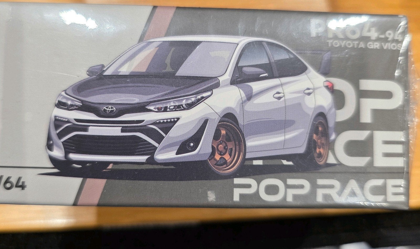 Pop Race Toyota GR Vios 1/64 modelauto - Nieuw in doos, Onbekend, Nieuw, Ophalen of Verzenden, Onbekend
