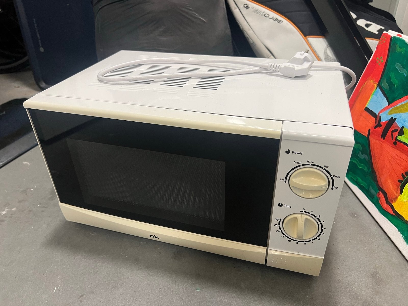 OK Magnetron - Compact en Gebruiksvriendelijk, Ophalen, Gebruikt, Minder dan 45 cm, Magnetron