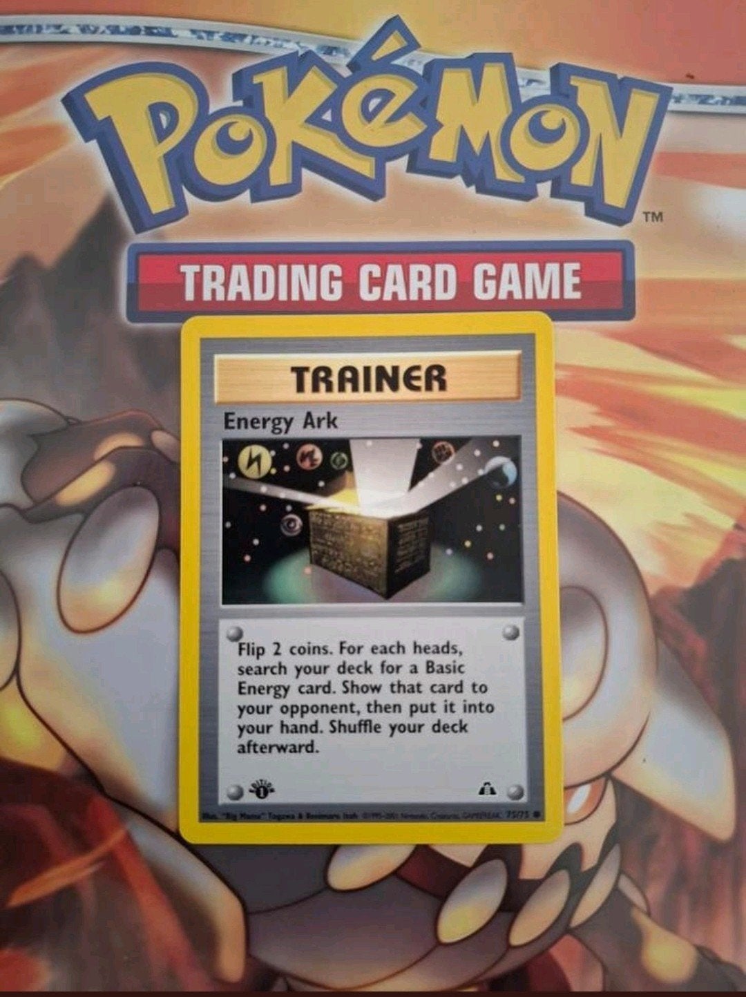 Energy ark 75/75 Neo Discovery pokemon kaart first edition, Ophalen of Verzenden, Zo goed als nieuw, Losse kaart