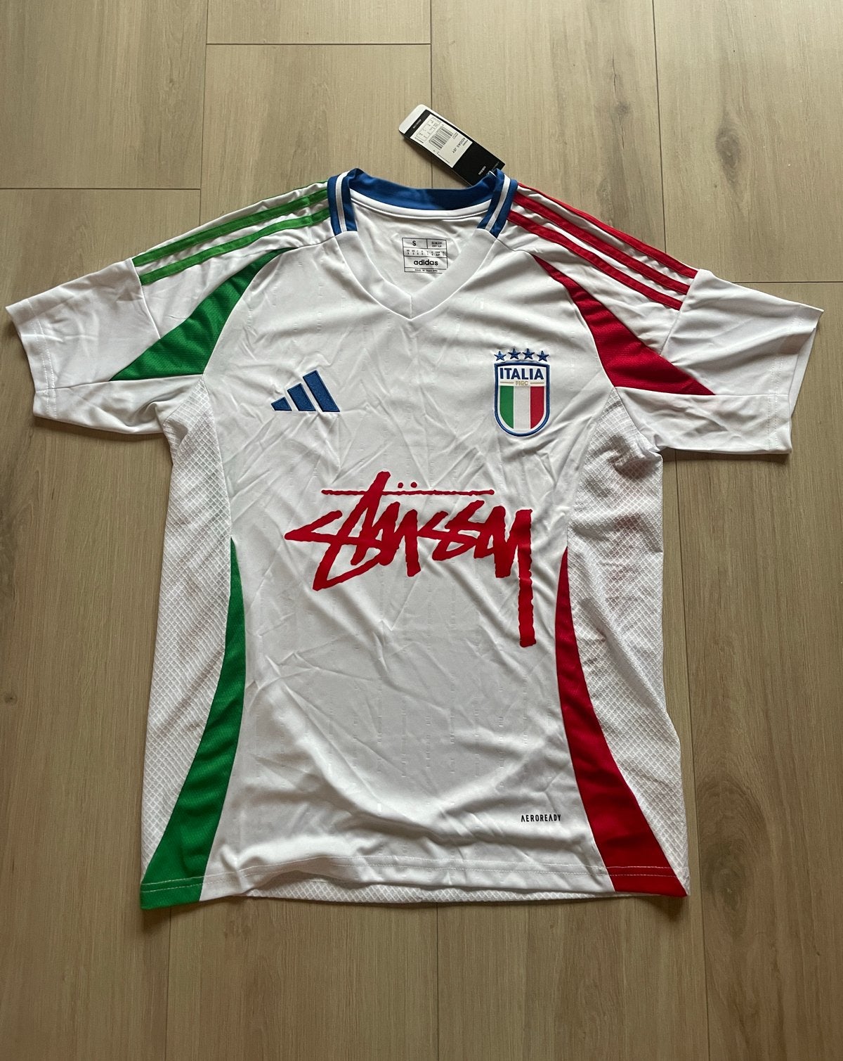 Adidas x Stussy Italia Voetbalshirt - Maat S, Maat S, Ophalen of Verzenden, Nieuw, Shirt