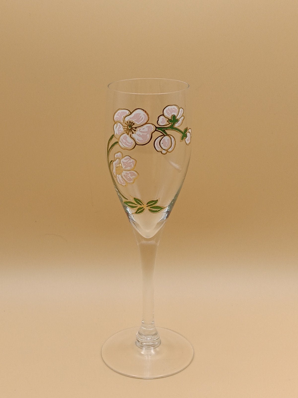 Vintage PerrierJouët Belle Epoque Champagneglas 19cmh, Ophalen of Verzenden, Overige typen
