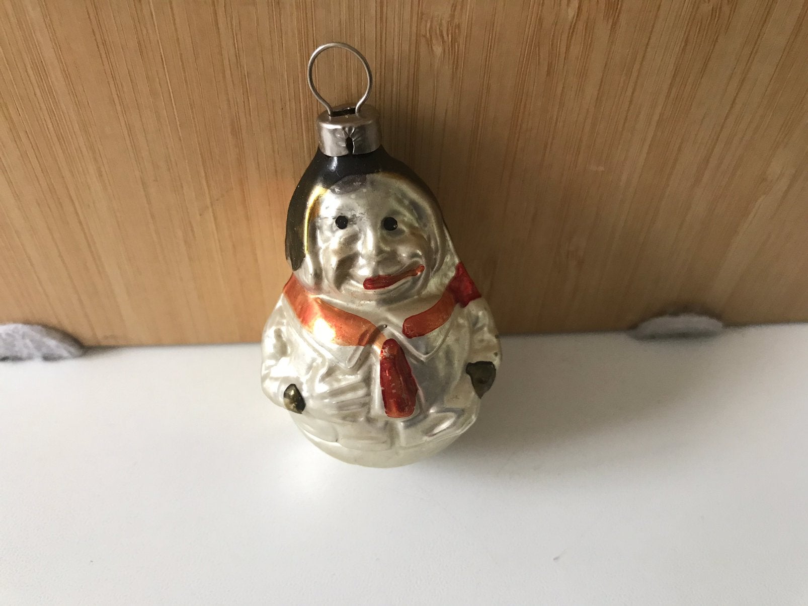 Antieke kerstbal humpy dumpy tuimelaar, Diversen, Kerst, Ophalen of Verzenden, Gebruikt