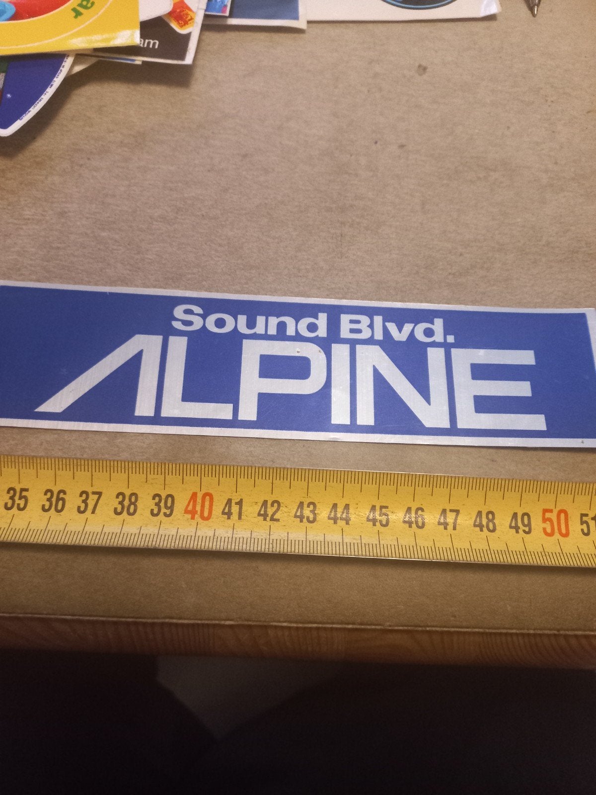 Alpine Sound Blvd. Sticker -, Ophalen of Verzenden, Nieuw