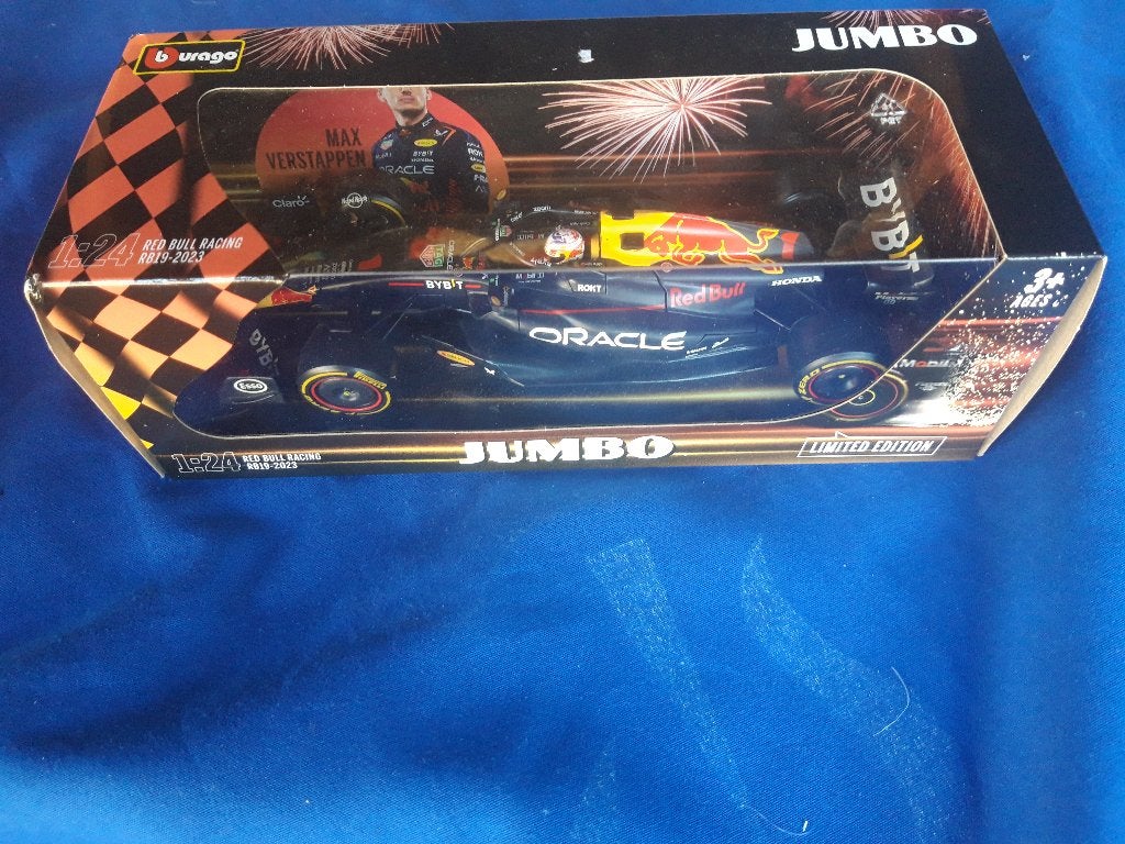 RedBull Formule 1 racewagen RB19 – Max Verstappen, Ophalen of Verzenden, Zo goed als nieuw, Overige typen, Bburago