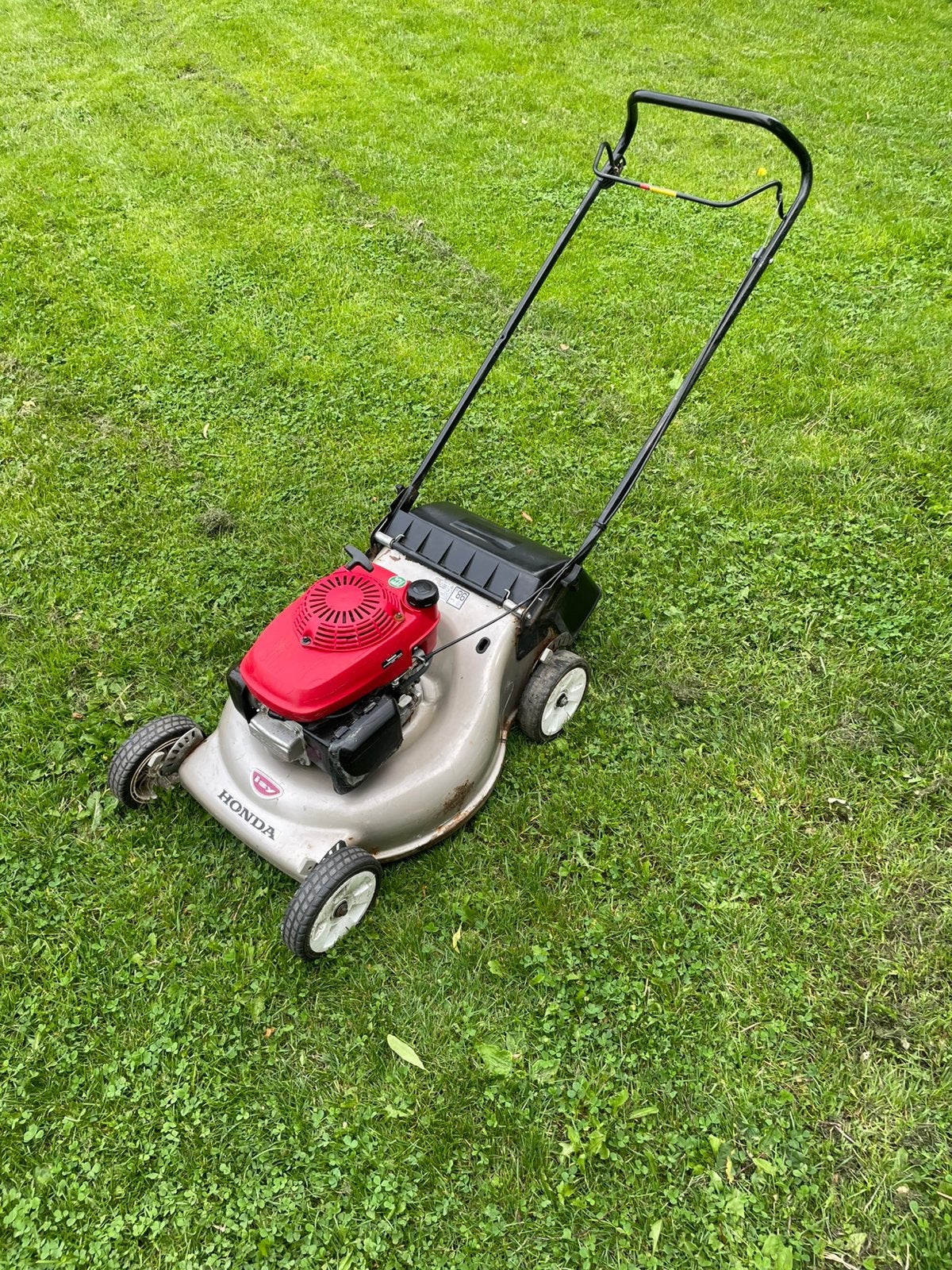 Honda duwmaaier, Tuin en Terras, Grasmaaiers, Ophalen, Cirkelmaaier, Gebruikt, Benzine-grasmaaier