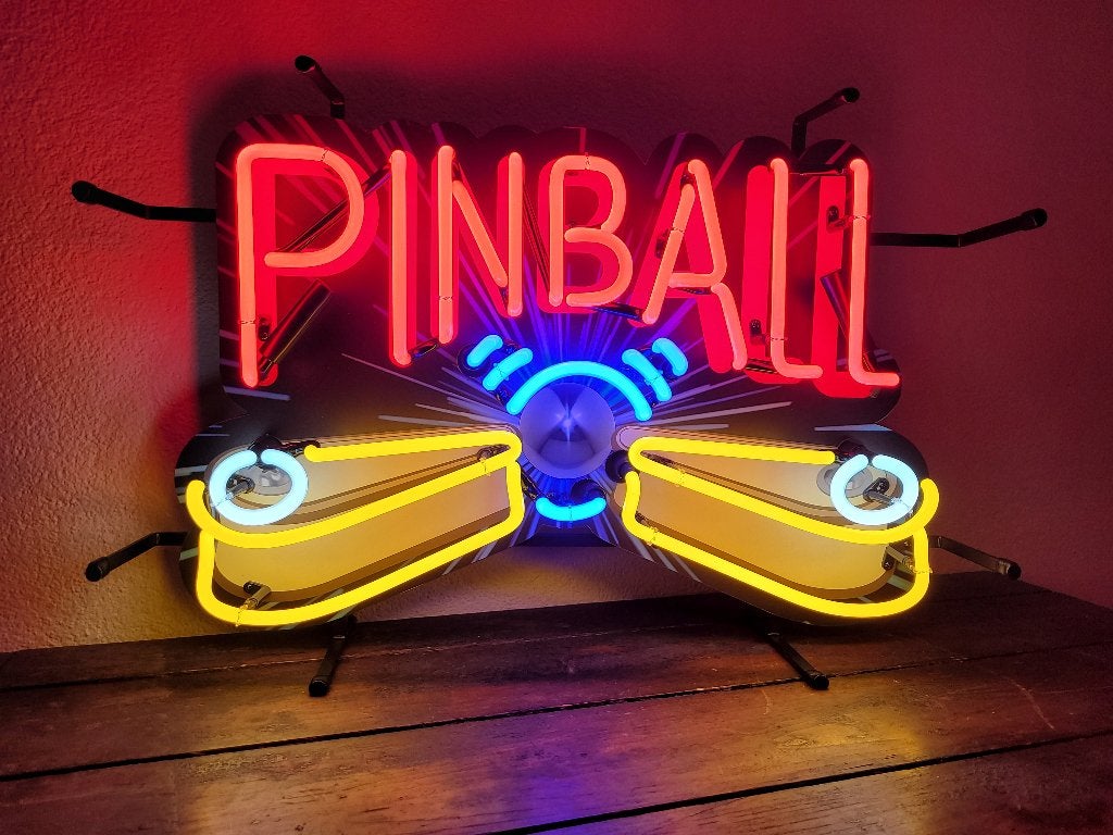 PINBALL neon lamp div. neonverlichting fifties sixties retro, Ophalen, Nieuw, Lichtbak of (neon) lamp
