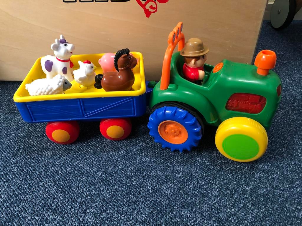 Muzikale tractor met boerderijdieren, Ophalen, Zo goed als nieuw, Speelset