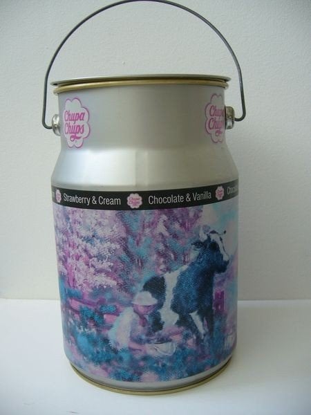 Chupa Chups special edition blik nieuwstaat, Huis en Inrichting, Ophalen of Verzenden, Zo goed als nieuw, Aluminium, Pot, Bus of Blik
