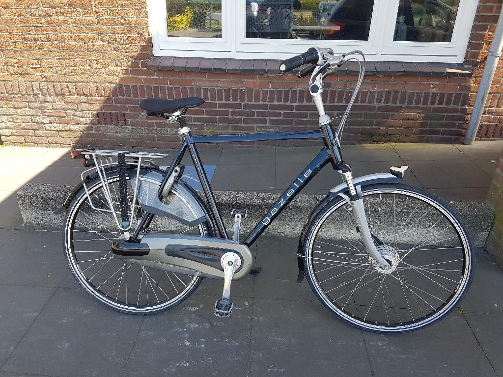Mooie Gazelle Paris Plus herenfiets, Ophalen, Versnellingen, Zo goed als nieuw, 61 tot 65 cm