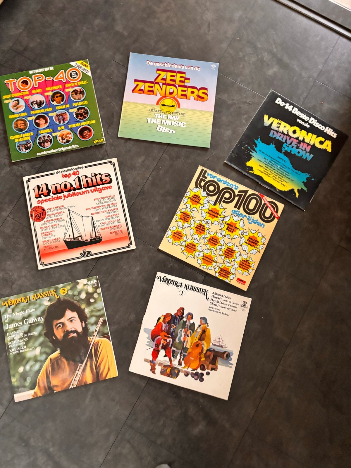 6 Veronica Pop & Klassieke Vinyl LP's - Diverse Artie, Cd's en Dvd's, LP, Gebruikt, Pop, Ophalen of Verzenden
