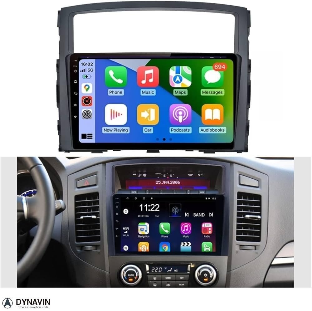 Carplay Navigatie Mitsubishi Pajero V80 V90 2010 android 16, Oberonweg 262 3208pg, Nieuw, Ophalen of Verzenden, Dynavin