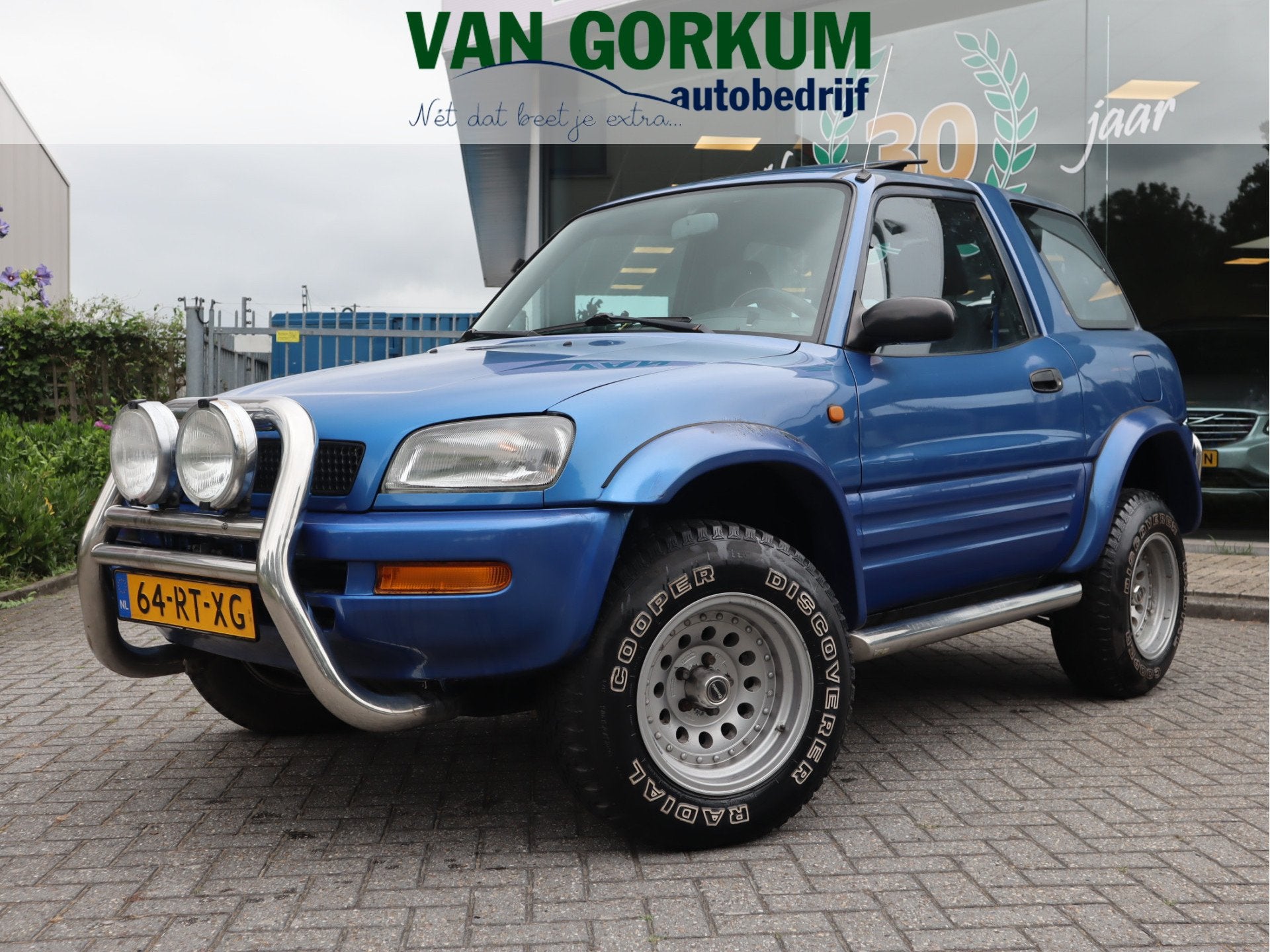 Toyota Funcruiser RAV4 2.0i SR / FWD / Airco / Elekramen / R, Auto's, 1998 cc, Stof, Zwart, Blauw