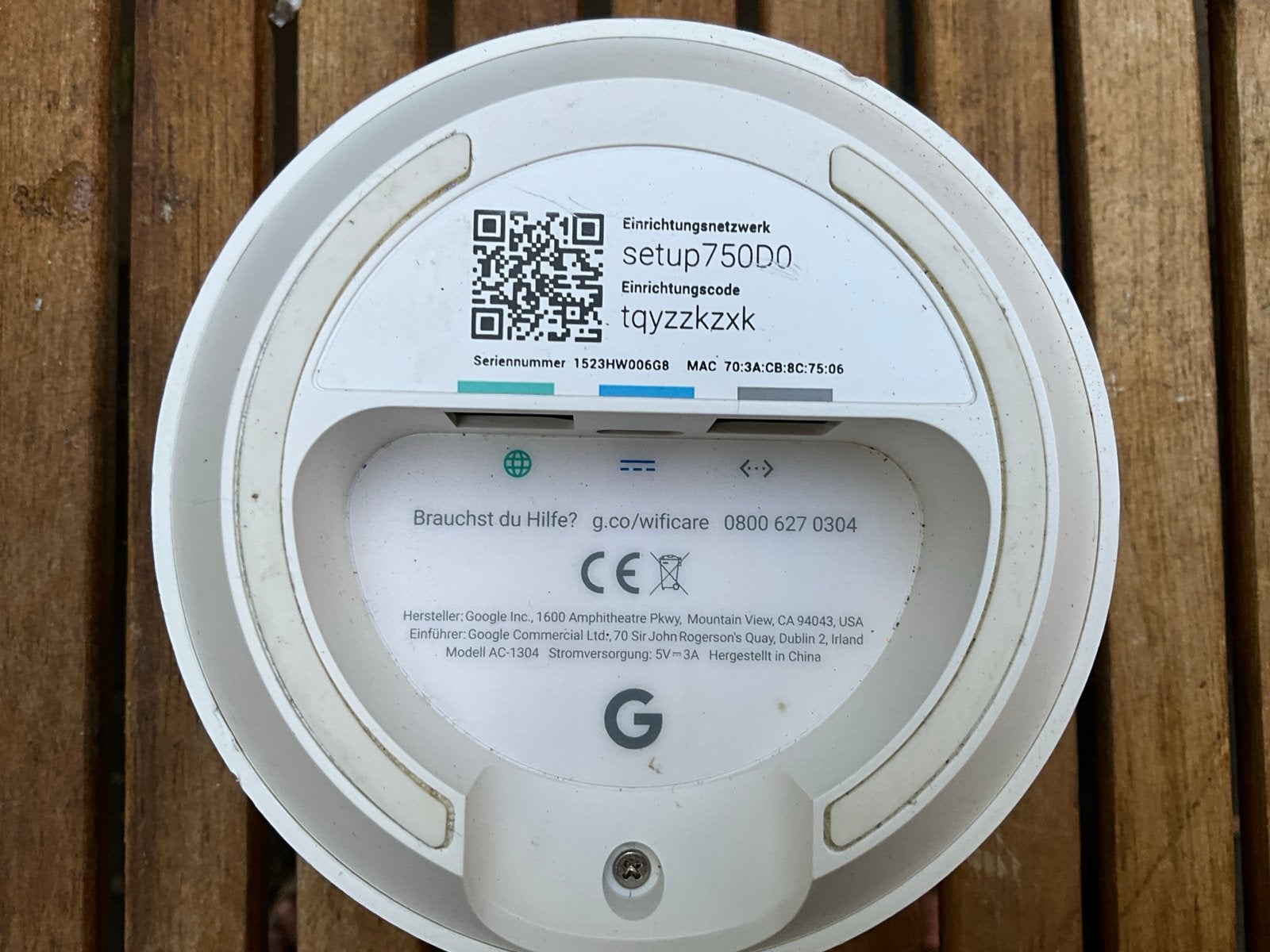 Google Wifi Router - Wit (Model AC-1304), Ophalen of Verzenden, Gebruikt, Router